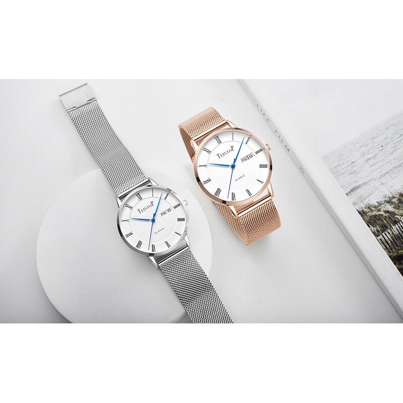 Đồng hồ nam chính hãng Teintop T7016-7 hàng mới ,Kính sapphire ,chống xước ,Chống nước 30m,Máy Quartz,Bảo Hành 12 Tháng