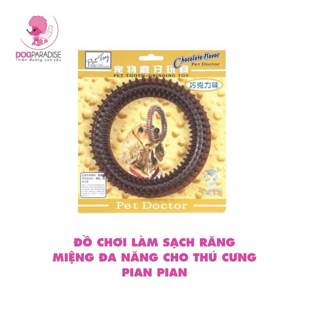 Đồ chơi làm sạch răng miệng đa năng cho thú cưng Pian Pian size S chu vi 11.5cm - Dog Paradise