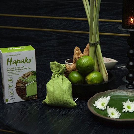 Túi Thơm Thảo Dược Hapaku Treo Xe Ô Tô, Khử Mùi Ẩm Mốc Nhà Bếp