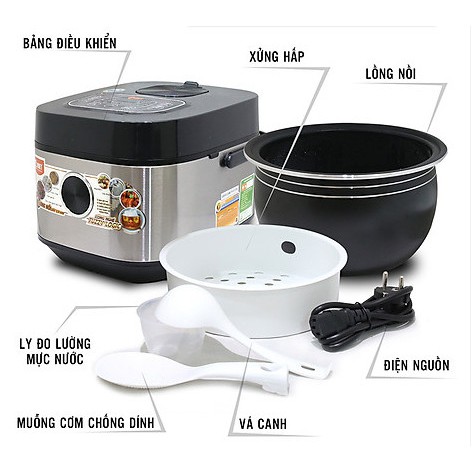 NỒI NẤU CƠM GẠO LỨT ĐIỆN TỬ COMET CM8088 (1.8 LÍT) | BigBuy360 - bigbuy360.vn