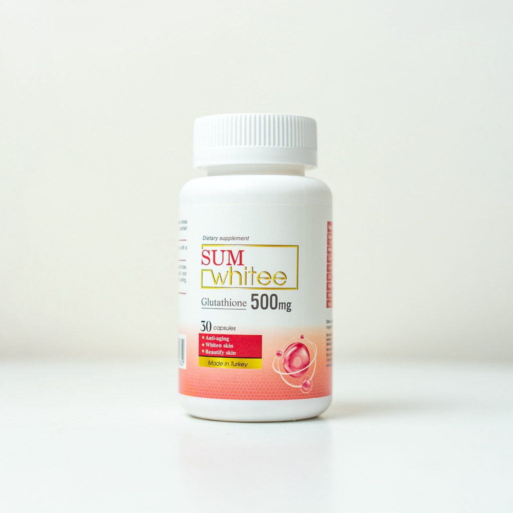 SUM WHITE - Trắng da, viên uống Glutathione 500mg Hộp 30 viên