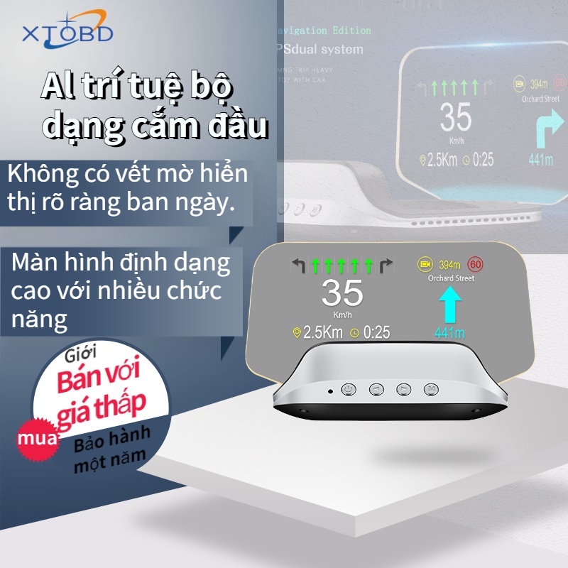 Màn Hình Chiếu HUD HD C3 Hiển Thị Tốc Độ Nước/Nhiệt Độ Cho Xe Hơi