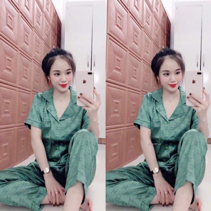 Bộ đồ Pijama lụa ❤️ Bộ lụa gấm tay ngắn quần dài [ HÀNG ĐẸP CHUẨN