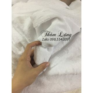 Thảm trắng lông ngắn - 80cm x 1m