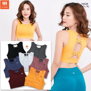 Áo croptop tập gym yoga đan dây thể thao gymme 14028