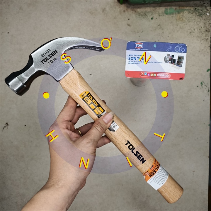 BÚA SỪNG DÊ CÁN GỖ 20OZ 31mm 560g TOLSEN 25032