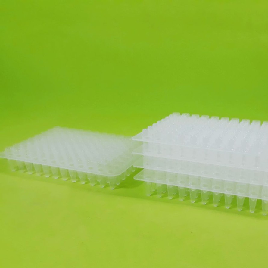 Bảng PCR, giá đựng đầu côn, đầu đạn 0,2ml, 96 lỗ, nhựa PP, đường kính lỗ 6mm.