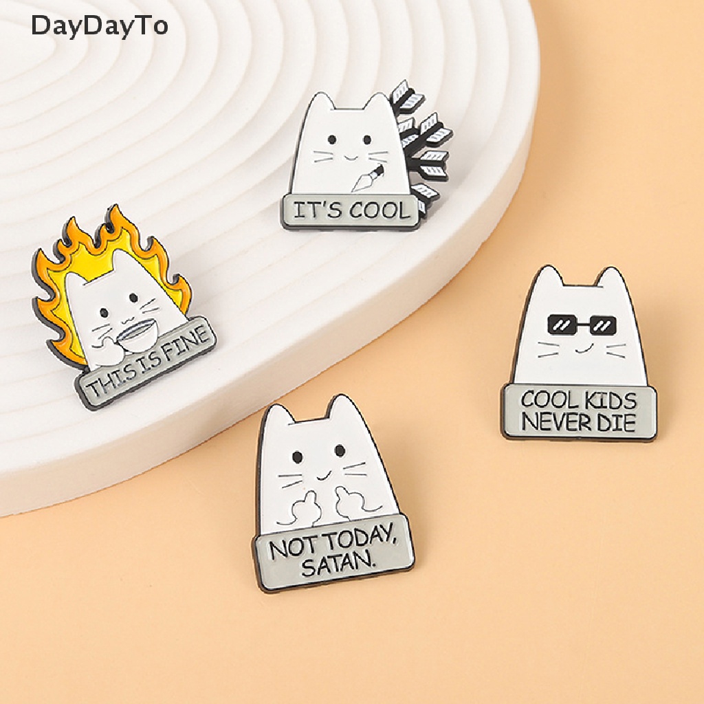 Huy Hiệu Cài Áo Hình Mèo Chuột Hoạt Hình Và Bàn Phím Dầu Thả Cổ Điển