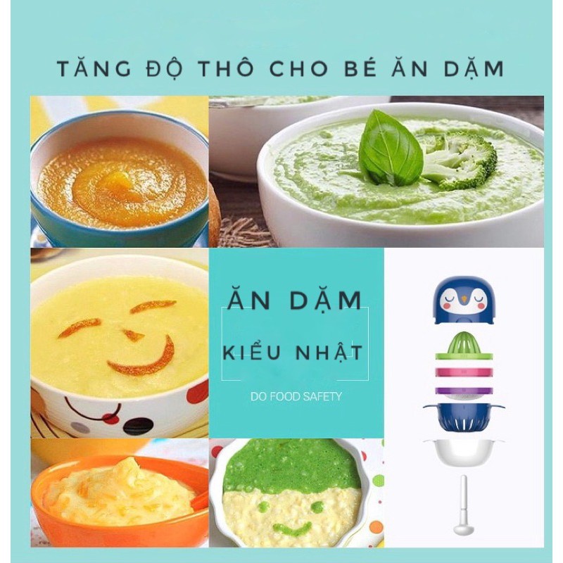 Bộ chế biến ăn dặm Berz 6 chi tiết chế biến ăn dặm kiểu Nhật