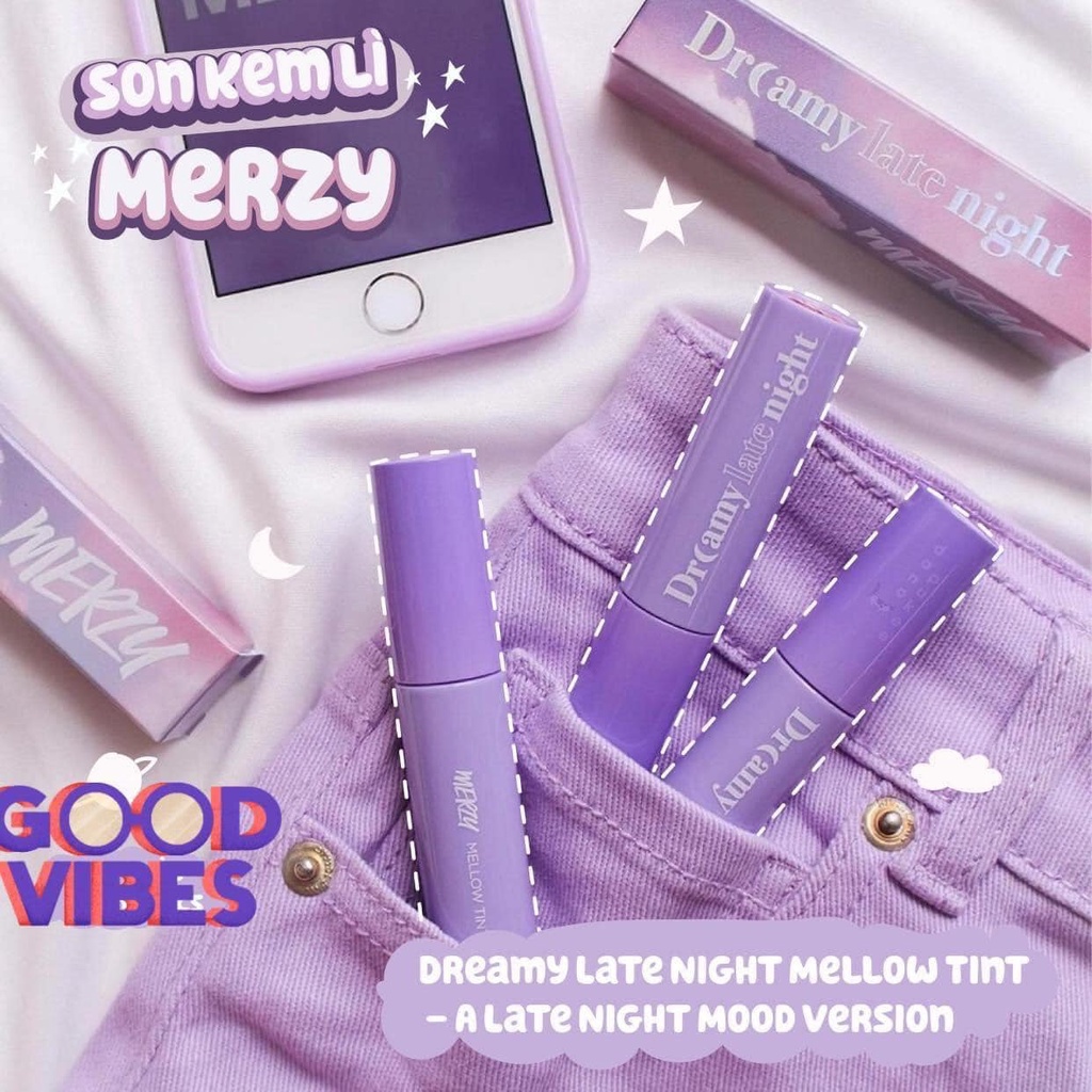 Son kem lì Merzy Dreamy Late Night Mellow Tint 4g