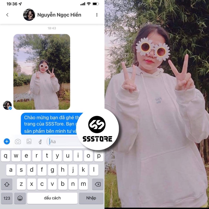 áo hoodie Findthe màu xám trắng ảnh thật unisex ( nam nữ mặc đều được) | BigBuy360 - bigbuy360.vn