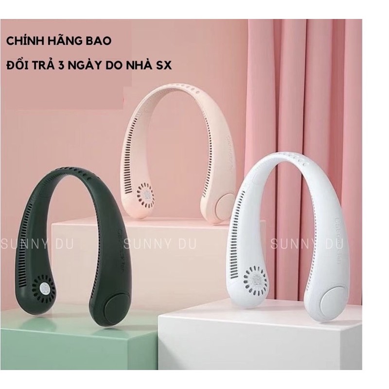HÀNG CÓ SẴN QUẠT MINI ĐEO CỔ KHÔNG CÁNH SUNNYDU HOT TICKTOK , 62 CỬA GIÓ 3 CHẾ ĐỘ MÁT ,3 TỐC ĐỘ GIÓ