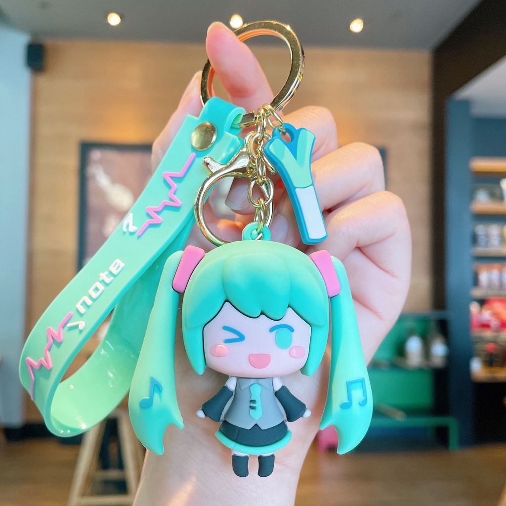 Hoạt Hình Móc Khóa Hình Nhân Vật hatsune Miku Xinh Xắn