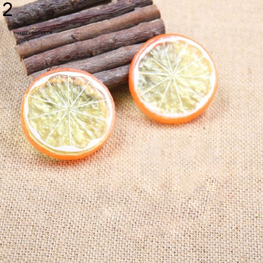 Bộ 2 phụ kiện trang trí hình lát chanh thiết kế sinh động