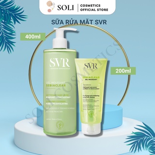 Sữa rửa mặt SVR Sebiaclear Gel Moussant làm sạch tẩy da chết, sữa rửa mặt giảm mụn, sữa rửa mặt cho da dầu 400ml