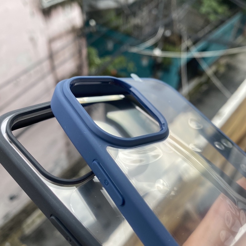 Ốp lưng trong suốt không ố vàng viền màu likgus đủ dòng xsm đến 14promax