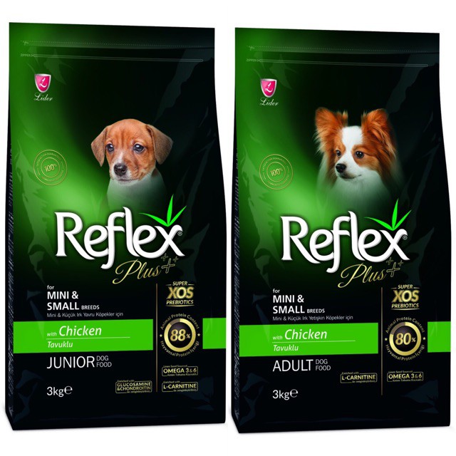 Thức Ăn Hạt Cho Chó Lớn Reflex Plus Vị Gà 3Kg - Reflex Plus Mini & Small Adult