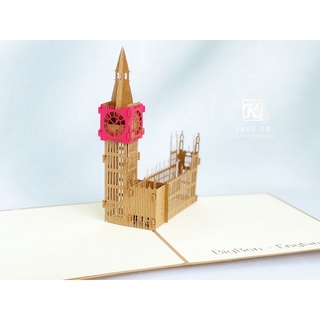 THIỆP 3D THÁP BIG BEN
