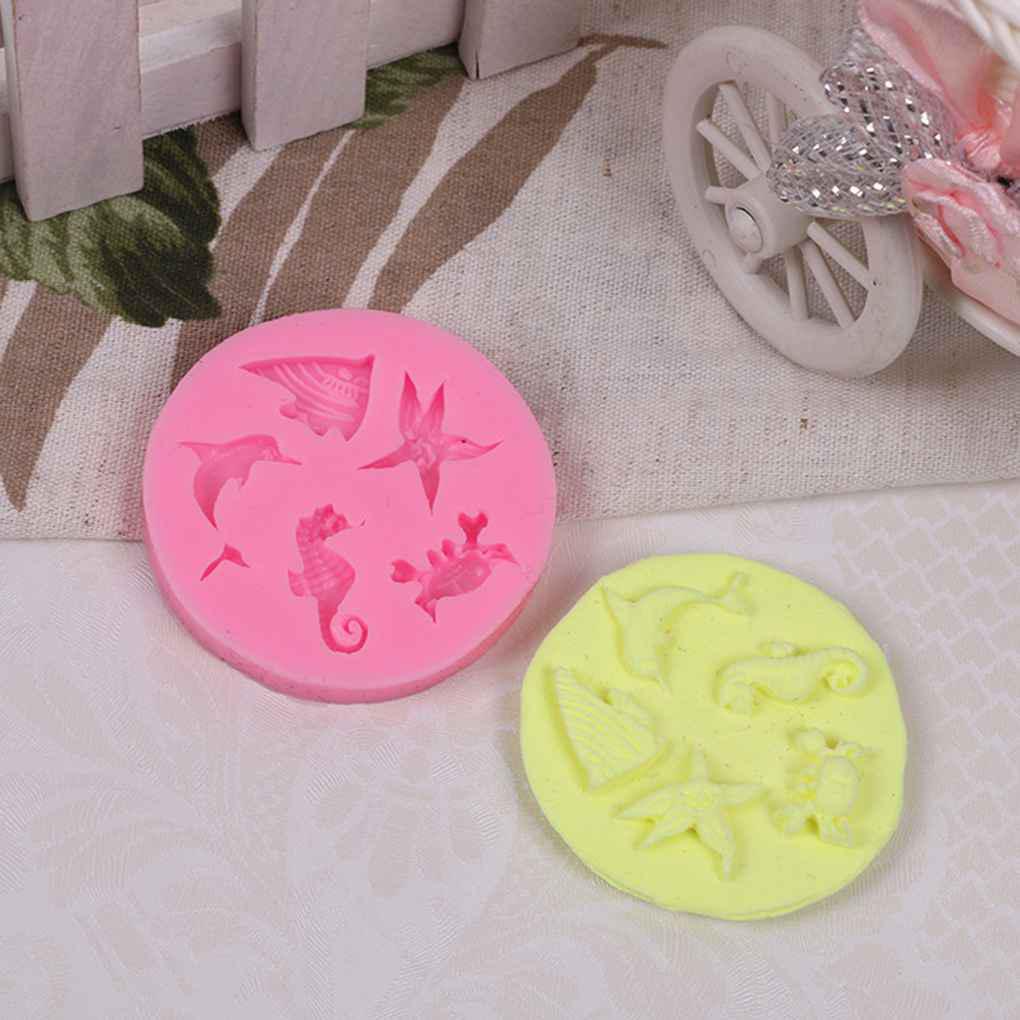 Khuôn Silicone Làm Bánh Hình Cá Ngựa, Cá Ngựa, Xà Phòng, Thạch Rau Câu