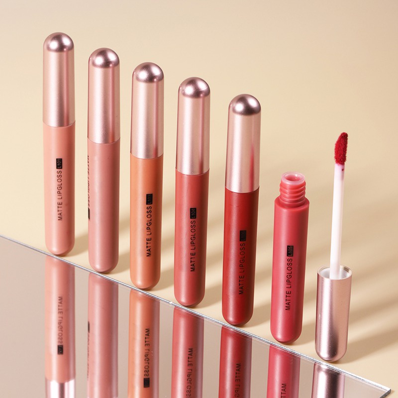 Set 6 Son Môi Dạng Lỏng Màu Nhung Lì Lâu Trôi Chống Thấm Nước