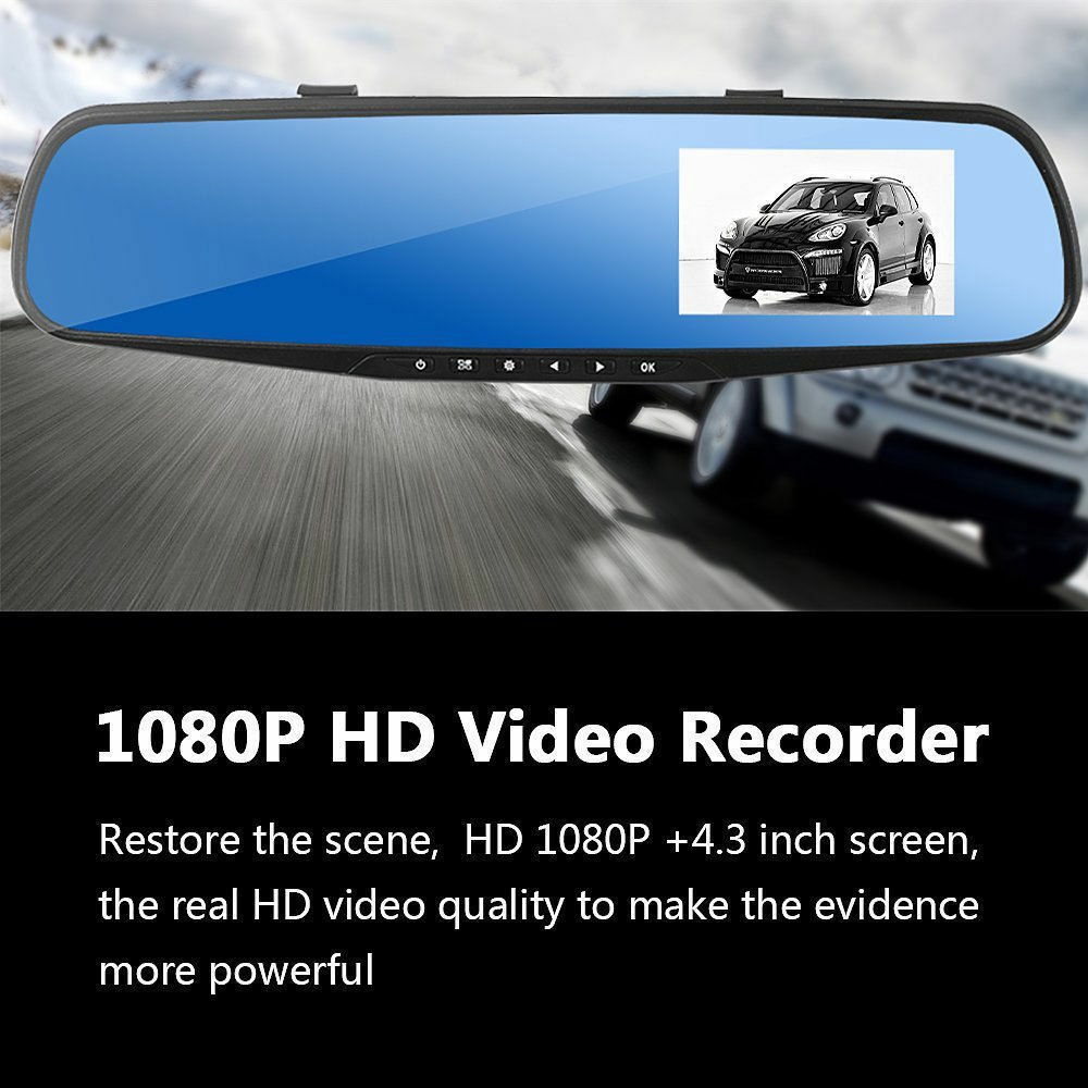 Gương Chiếu Hậu Tích Hợp Camera Hd 1080p Cho Xe Hơi