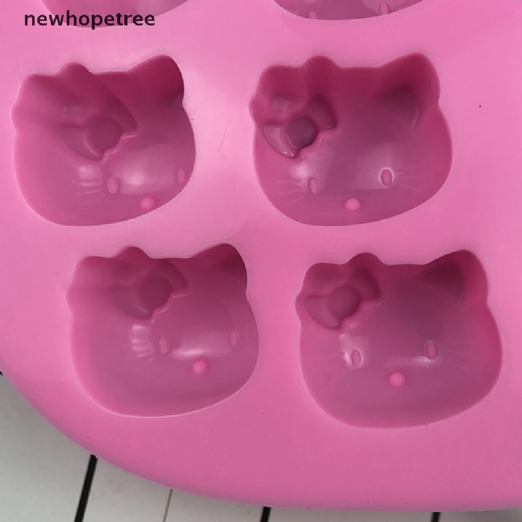 Khuôn Silicone Làm Bánh Hình Mèo Kitty Xinh Xắn