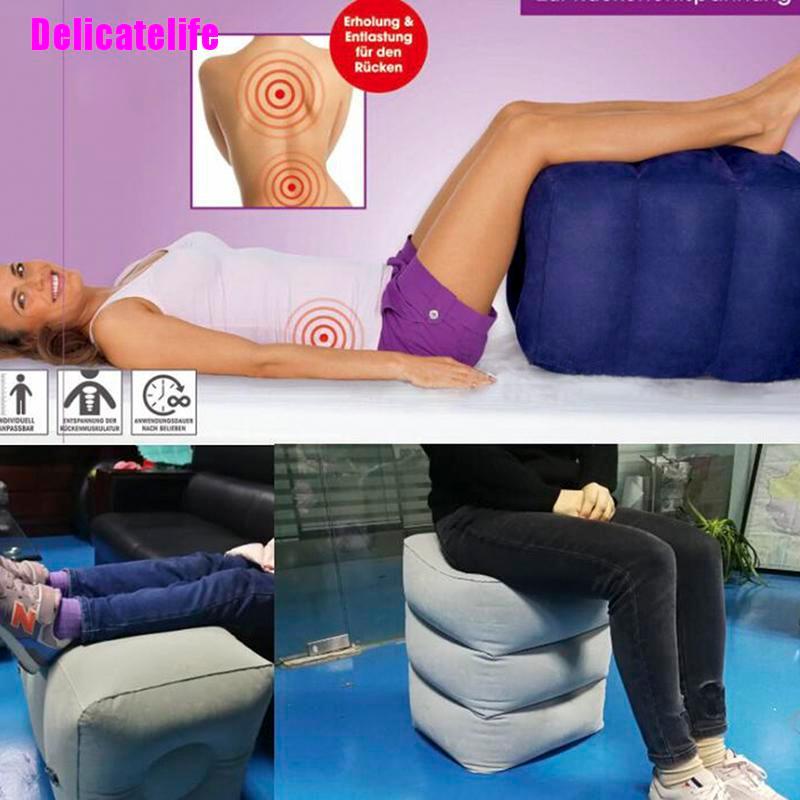 Đệm gác chân bơm hơi tiện lợi khi đi du lịch