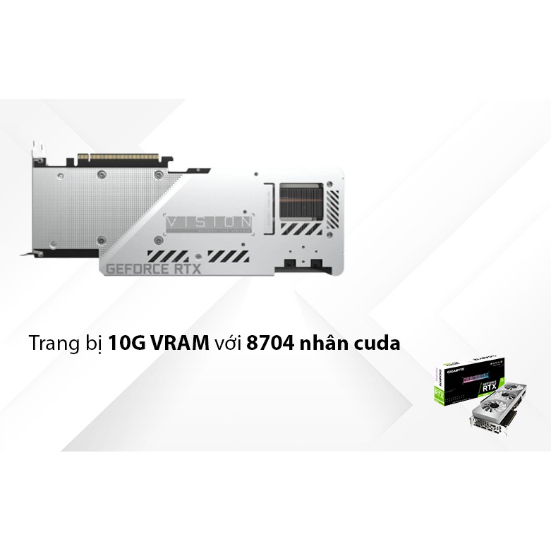 Card màn hình GIGABYTE GeForce® RTX 3080 VISION OC 10G – 10GB GDDR6X | WebRaoVat - webraovat.net.vn