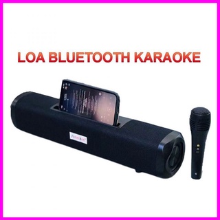 Loa bluetooth karaoke mini công suất lớn Loa không dây Kèm mic âm thanh siêu hay bass khỏe