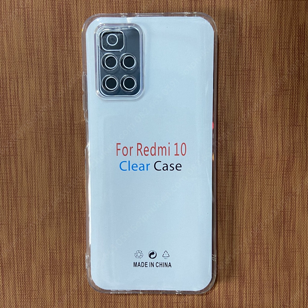 Ốp lưng Xiaomi Redmi 10 chống sốc và dẻo trong bảo vệ cam bền đẹp