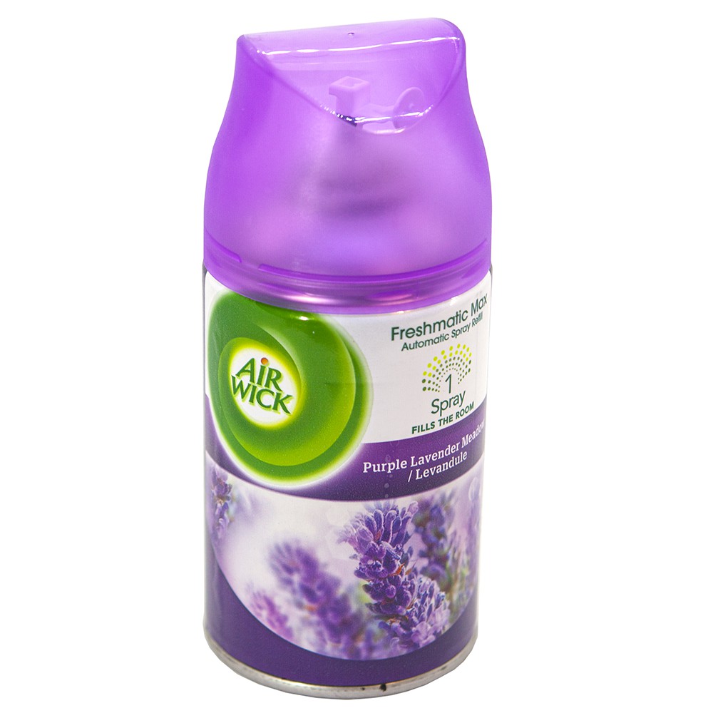 Hoa Oải Hương - Bình xịt tinh dầu thiên nhiên Air Wick Purple Lavender  250ml, thơm phòng, khử mùi, tinh dầu chính hãng