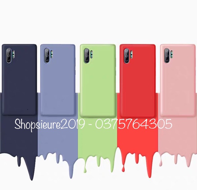 Ốp Silicone Mềm mịn cho Samsung Note 10 Plus/ Note 10 Pro Chống nước, Chống bám bẩn - Nhiều Màu