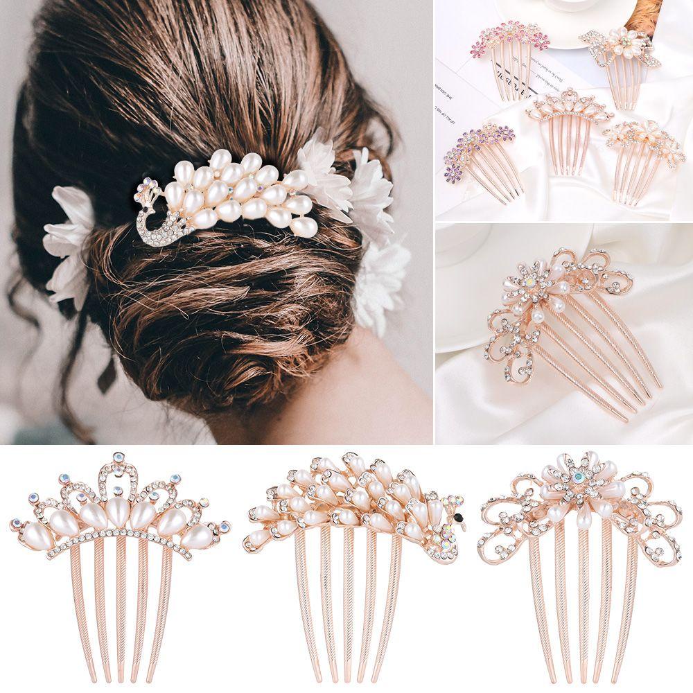 Lược Cài Tóc Cô Dâu Lấp Lánh MIHAN1|Đồ Trang Trí Tóc