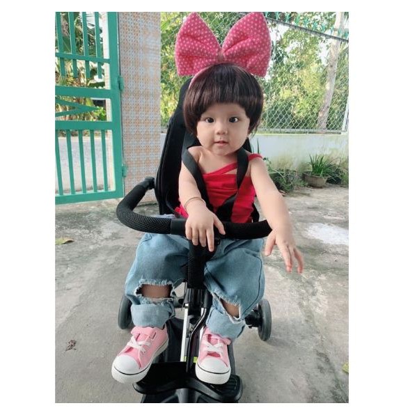 Bộ tóc giả xinh cho bé tặng kèm cài