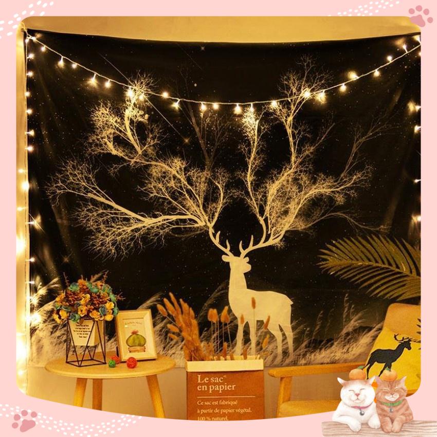 Vải treo tường Decor phòng hot nhất 2021  Thảm vải trang trí phòng ngủ Mina_shop