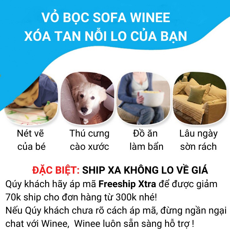 Bọc sofa bọc ghế sofa chữ L kèm hướng dẫn bọc vải thun sữa mềm mại co giãn tặng 1 vỏ gối