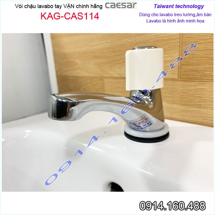 Vòi lạnh lavabo Caesar KAG-CAS114, vòi lavabo lạnh, vòi chậu rửa mặt cao cấp nước mạnh sử dụng tốt