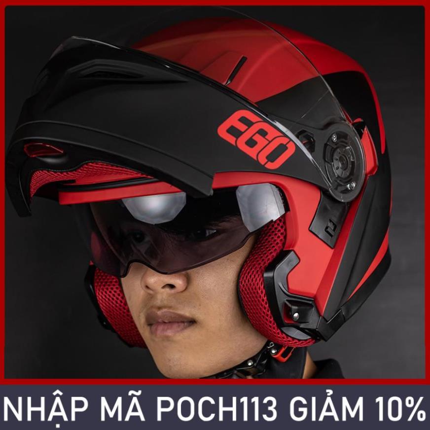 Mũ bảo hiểm lật hàm EGO - E9 [FREE SHIP]