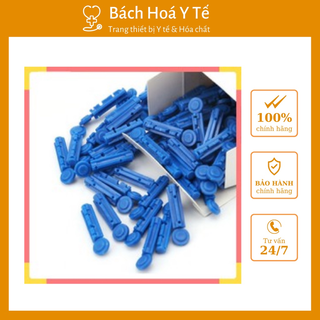 Kim lấy máu thử đường huyết, Hộp/ 100 kim, dễ dàng, tiện dụng, dùng trong y tế.