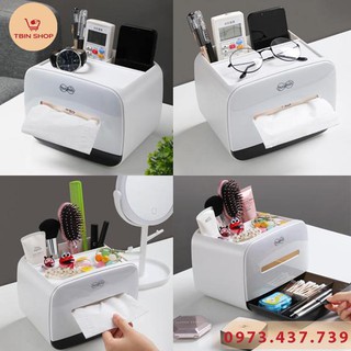 HỘP ĐỰNG GIẤY ĂN ĐA NĂNG HUAMILI KÈM NGĂN KÉO ĐỂ ĐỒ - ĐẸP - SANG TRỌNG - TIỆN DỤNG