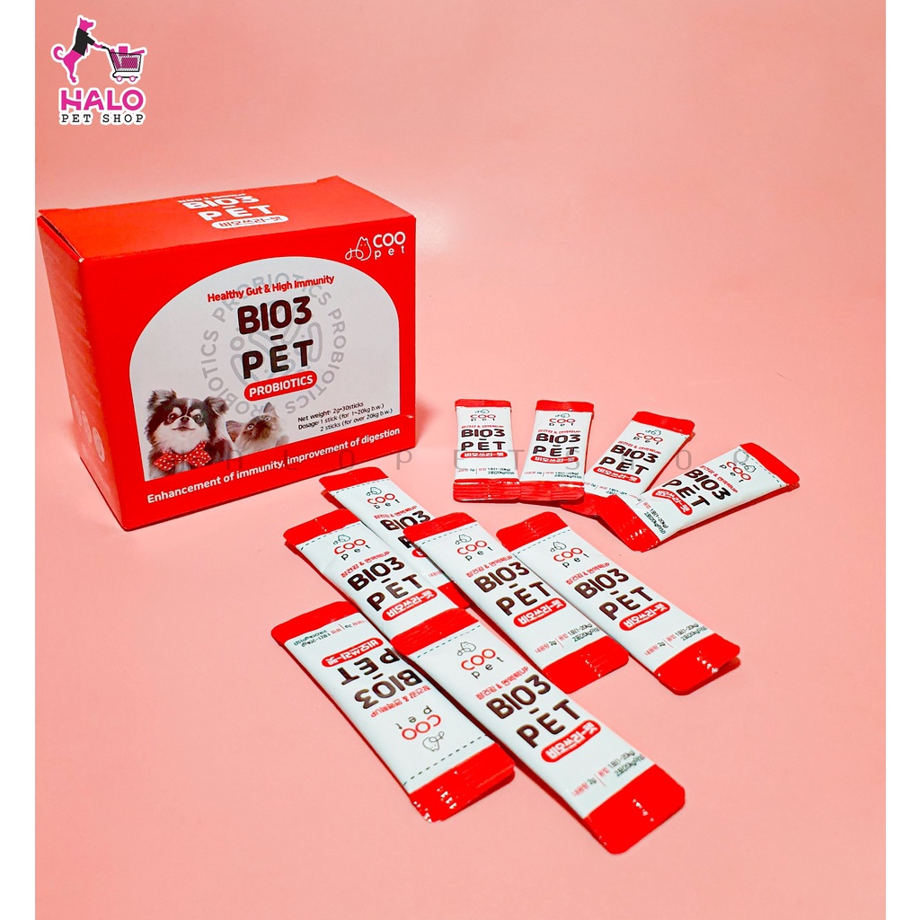 Men Vi Sinh Hỗ Trợ Tiêu Hóa Cho Chó Mèo BIO3-PET