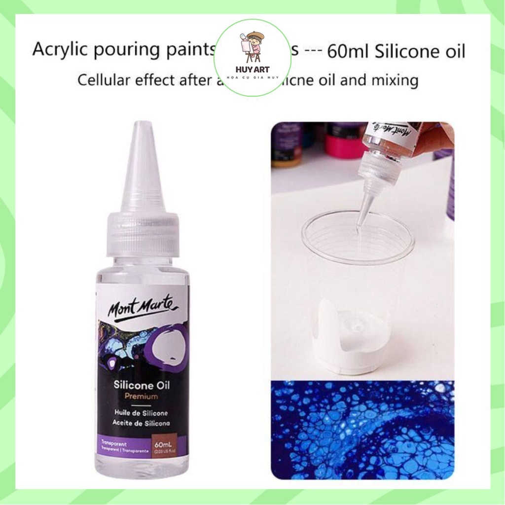 Dầu Silicon Cao Cấp 60ml (2oz) , Đồ Dùng Nghệ Thuật Tự Làm Cho Nghệ Sĩ