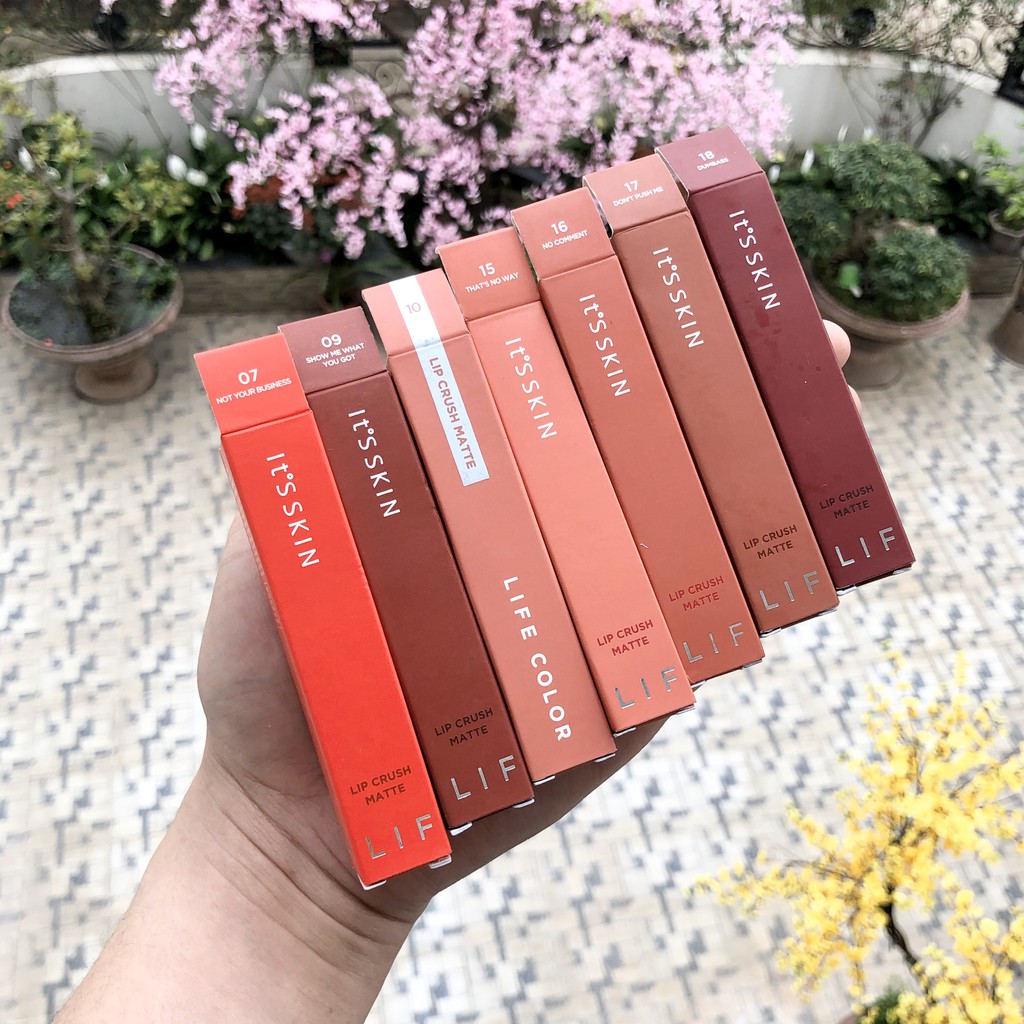 {THANH LÝ} Son Kem Lì It's Skin Life Color Lip Crush Matte 5g