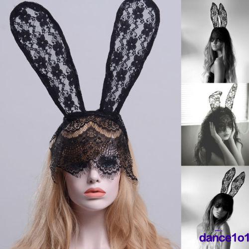 Băng đô tai thỏ phối ren gợi cảm cho nữ