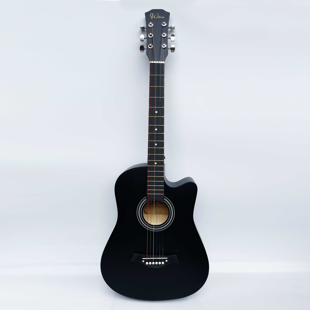 Đàn Guitar Gỗ Đen Nhám Dáng Khuyết Woim GU05