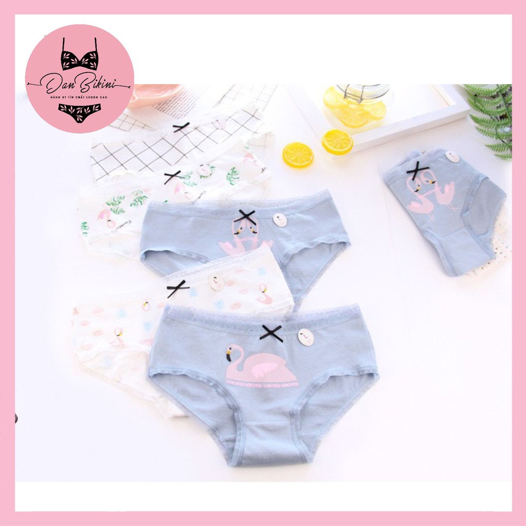 Quần Lót Nữ Cotton rẻ đẹp kháng khuẩn dễ thương màu sắc tươi mới trẻ trung mã C087