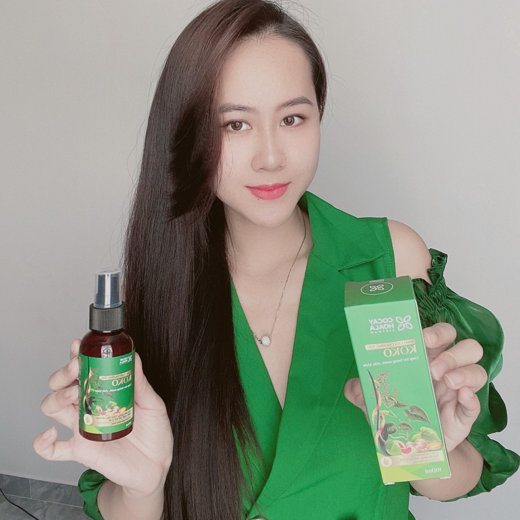 Tinh chất xịt dưỡng tóc Koko Cỏ Cây Hoa Lá - Ngăn rụng tóc - Kích thích mọc tóc - Giúp tóc mềm mượt 100ml