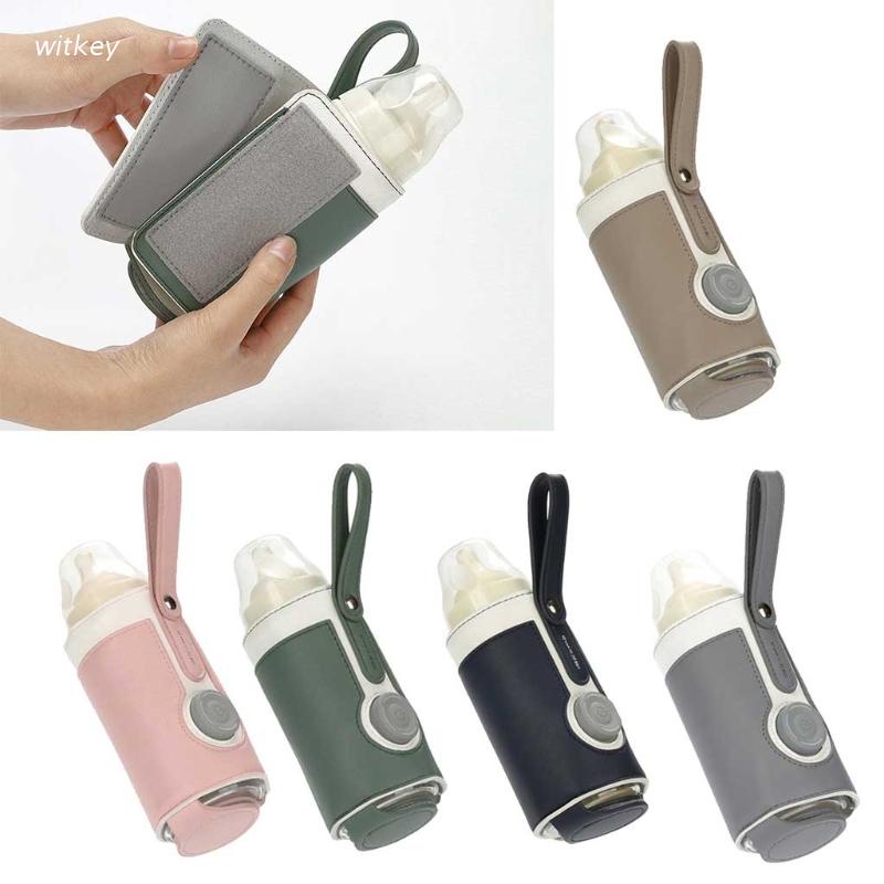 Vỏ bọc giữ ấm bình sữa cho bé sạc cổng USB tiện dụng