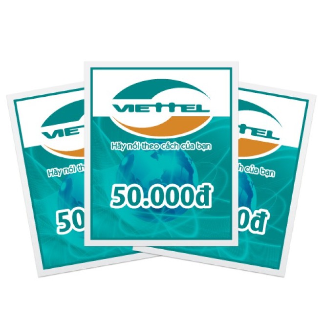 [QC] Thẻ Nạp Viettel 50K - Shop C3TEK