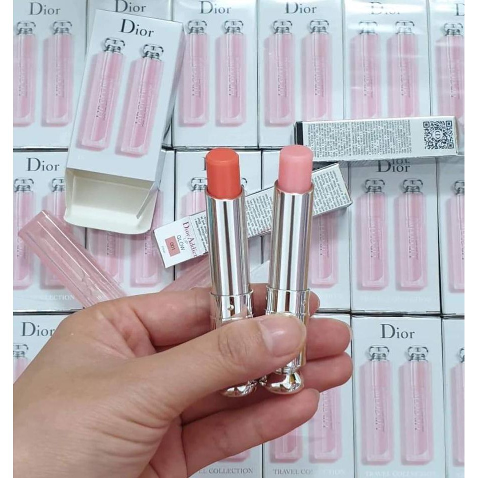 FREESHIP-HANG CAO CẤP [Hàng Chính Hãng] Son Môi Dior Addict Lip Glow 001 Pink 004  Fullsize Fullbox